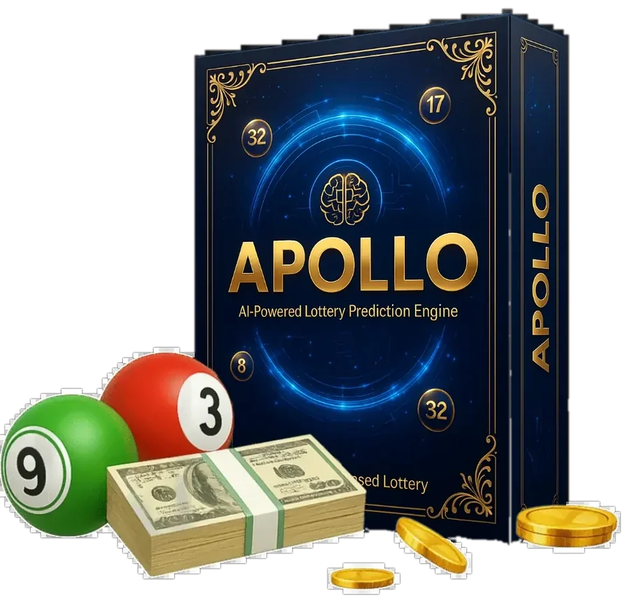 Apollo AI lottery software box with numbered balls